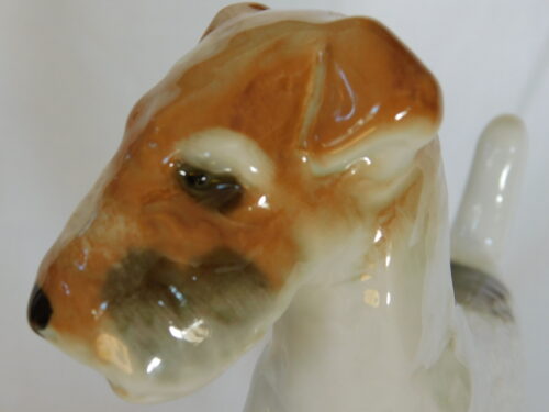 figurka porcelanowa psa Lomonosov foxterier nr 1336