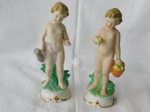 figurki 2 dziewczynki z owocami i dzbanem nr 1490