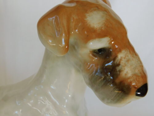 figurka porcelanowa psa Lomonosov foxterier nr 1336
