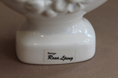 Biały świecznik Rosa Ljung